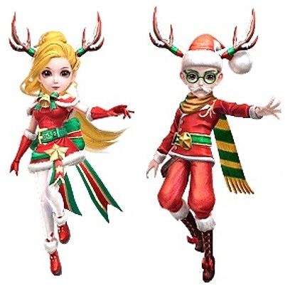 画像ギャラリー No.003のサムネイル画像 / 「あやかしっくレコード」,クリスマスイベントで新衣装セット“クリスマスエルフ”ほか,2種類の新衣装が登場に