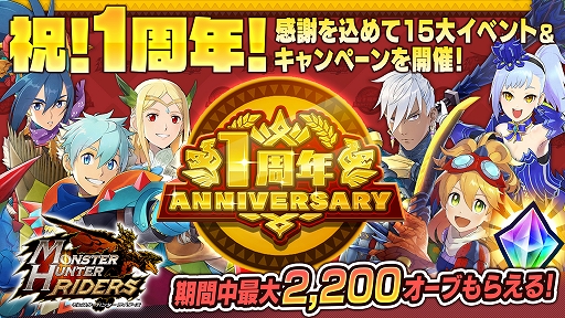 画像ギャラリー No.002のサムネイル画像 / 「モンハンライダーズ」で1周年大型アップデートが実施。最大170連無料などさまざまなキャンペーンが開催