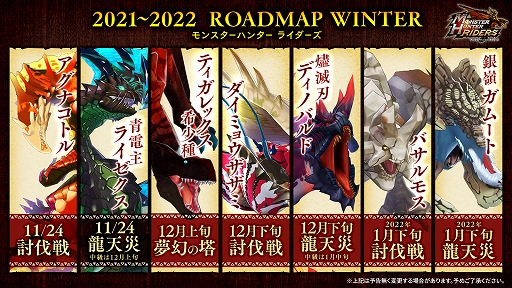 画像ギャラリー No.001のサムネイル画像 / 「モンスターハンター ライダーズ」,“アグナコトル”や“ティガレックス希少種”など,今冬登場予定のモンスターが公開