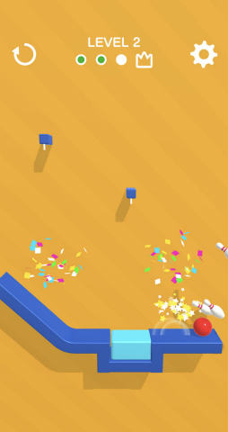画像ギャラリー No.005のサムネイル画像 / ロープを切ってストライク! スマホ向けパズル「Rope Bowling」を紹介する「(ほぼ)日刊スマホゲーム通信」第2230回