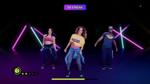 画像ギャラリー No.011のサムネイル画像 / 「Zumba de 脂肪燃焼！」はレクチャーなしのフィットネスゲーム。ぶっつけ本番で理屈抜きに“身体を動かすこと”を楽しもう