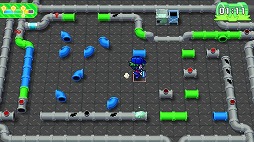 画像ギャラリー No.003のサムネイル画像 / Switch「ワーキング ゾンビーズ」の紹介動画第5弾「配管工編」が公開。パイプを正しく接続して,すべてのチェックポイントに水を通そう