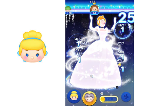 画像ギャラリー No.002のサムネイル画像 / 「ツムツムスタジアム」に新ツム“シンデレラ”が登場