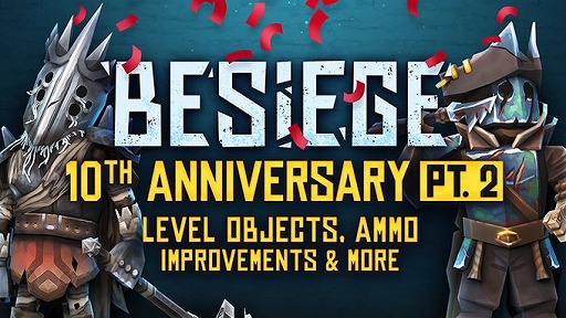 画像ギャラリー No.001のサムネイル画像 / “圧倒的好評”の攻城兵器サンドボックス「Besiege」,10周年記念コンテンツに収まりきらなかった要素を追加実装。ロードマップも公開