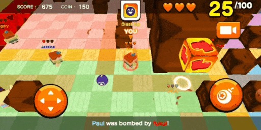 画像ギャラリー No.003のサムネイル画像 / スマホ向けバトロワ対戦ゲーム「ボムスターズ」の配信が本日スタート