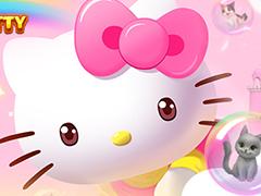 「パズにゃん」に“ハローキティ”が登場。3月25日9：00より期間限定ストーリーを含むコラボイベントがスタート