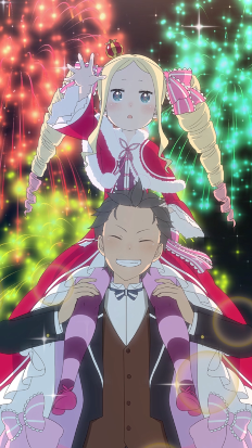 画像ギャラリー No.006のサムネイル画像 / 「リゼロス」,ペアキャラ“【花火見物の妙案】スバル&ベアトリス★3”が登場