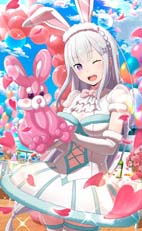 画像ギャラリー No.003のサムネイル画像 / 「リゼロス」，“【ウェルカムバニー】特別ガチャ”開催中。高橋李依さんのサイン色紙が1名に当たるキャンペーンも