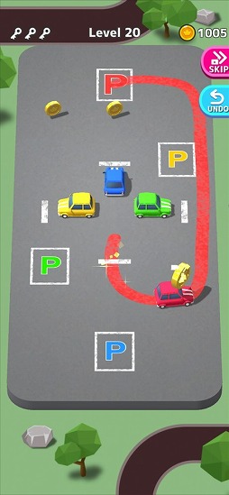 画像ギャラリー No.001のサムネイル画像 / 指定された場所に駐車しよう。パズルゲーム「Park Master」を紹介する「(ほぼ)日刊スマホゲーム通信」第2318回