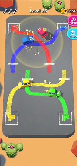 画像ギャラリー No.002のサムネイル画像 / 指定された場所に駐車しよう。パズルゲーム「Park Master」を紹介する「(ほぼ)日刊スマホゲーム通信」第2318回