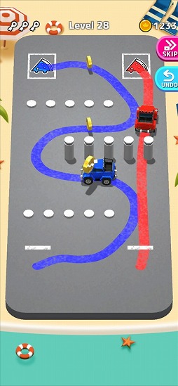 画像ギャラリー No.006のサムネイル画像 / 指定された場所に駐車しよう。パズルゲーム「Park Master」を紹介する「(ほぼ)日刊スマホゲーム通信」第2318回