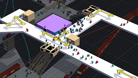 画像ギャラリー No.008のサムネイル画像 / 地下鉄構内構築シム「STATIONflow」の正式版がSteamで本日リリース。日本語対応で,難度変更オプションなども追加