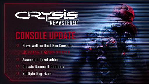 画像ギャラリー No.001のサムネイル画像 / 「Crysis Remastered」の最新パッチでPS5およびXbox Series X/Sに正式対応。コンシューマ機向けには初となる“アセンション”レベルも追加
