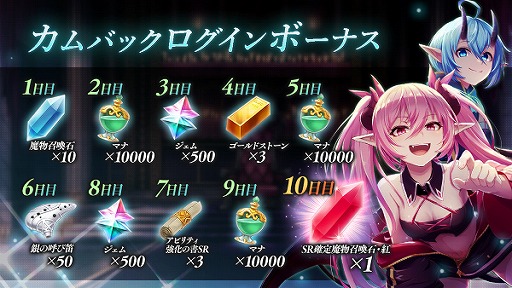 画像ギャラリー No.001のサムネイル画像 / 「アンノウンブライド」,30日以上未ログインのプレイヤーを対象にしたカムバックキャンペーンが開催