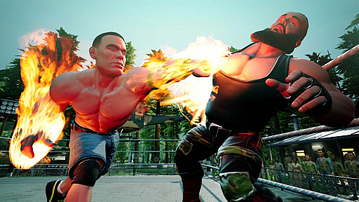画像ギャラリー No.004のサムネイル画像 / 「WWE 2K バトルグラウンド」本日リリース。WWEのスーパースター達が繰り広げる,なんでもありの大乱闘を楽しもう