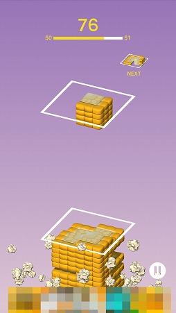 画像ギャラリー No.009のサムネイル画像 / 立体的な落ちものパズル。「Juicy Stack」を紹介する「(ほぼ)日刊スマホゲーム通信」第2304回