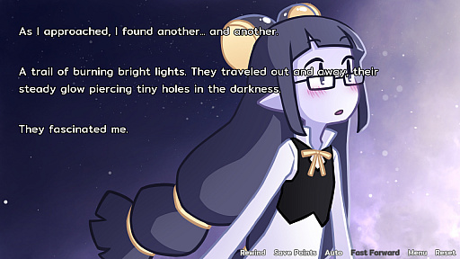 画像ギャラリー No.003のサムネイル画像 / PC/Mac/Android向け短編百合恋愛ノベルゲーム「her tears were my light」の日本語版が配信