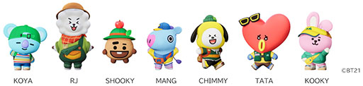 画像ギャラリー No.003のサムネイル画像 / 「カートライダー ドリフト」，キャラクターブランドBT21の新アイテムが登場