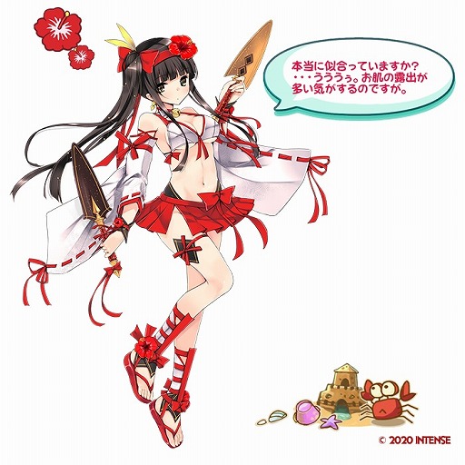 画像ギャラリー No.002のサムネイル画像 / 「少女キャリバー.io」，夏仕様の新衣装キャラクター“雷上動[潮浜]”が登場