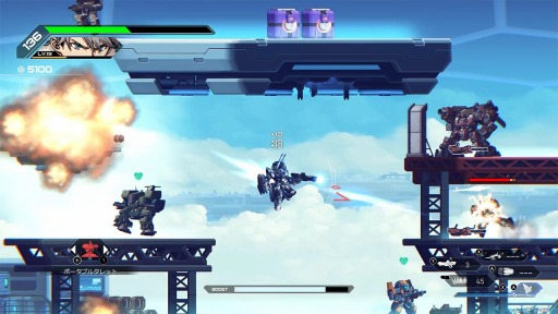画像ギャラリー No.004のサムネイル画像 / ロボット2Dアクション「ハードコア・メカ Nintendo Switch Edition」が10月に発売。人型機動兵器が火星の戦場を疾走する