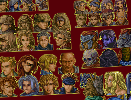 画像ギャラリー No.001のサムネイル画像 / PS/SS用ソフト「シミュレーションRPGツクール」の画像素材が「RPGツクールMZ」向けでリリース。あの顔，あのモンスターが現代に蘇る