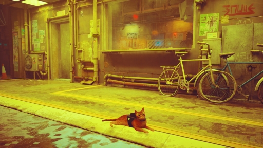画像ギャラリー No.046のサムネイル画像 / 「Stray」は，猫が可愛いだけのゲームではない。“猫としてさまよい，人として思考する”感覚，寓話的な世界観と表現が素晴らしいアドベンチャーだ