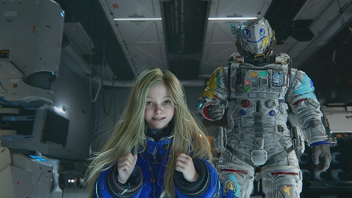 画像ギャラリー No.005のサムネイル画像 / 「プラグマタ」ヒューの新アウトフィット「らくがきスーツ」を本日実装。主題歌「Memories Are You」のフルバージョンを使用したMVを公開