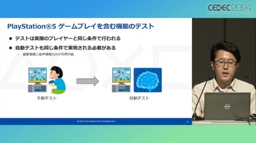 画像ギャラリー No.007のサムネイル画像 / ゲームプレイを含むシステム機能テストを自動化するAI技術とは。PS5のシステムソフトウェアQAチームの取り組みを紹介したセッションをレポート［CEDEC 2024］