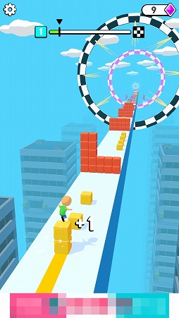 画像ギャラリー No.003のサムネイル画像 / 積み重ねたキューブに乗ってゴールを目指そう。アクションゲーム「キューブ・サーファー」を紹介する「（ほぼ）日刊スマホゲーム通信」第2322回
