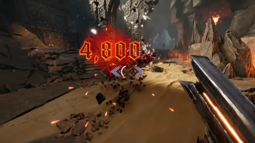 画像ギャラリー No.004のサムネイル画像 / リズムアクションFPS「Metal: Hellsinger」の最新トレイラーが公開に。ヘビーメタルのリズムに合わせて行動し,悪魔に恐怖のビートを刻みこめ