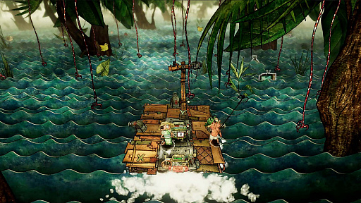 画像ギャラリー No.005のサムネイル画像 / PC版「Trash Sailors」の発売が12月16日に決定。水没した世界をイカダでめぐり，漂流物を拾いながらサバイバルを続けるアクションゲーム