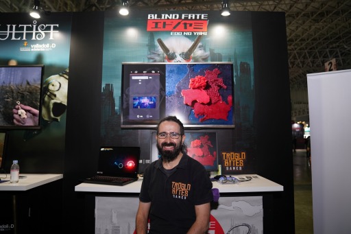 画像ギャラリー No.002のサムネイル画像 / ［TGS2022］プラットフォームACT「Blind Fate: Edo no Yami」のプレイレポートをお届け。盲目のサイバーサムライが未来の日本を救う