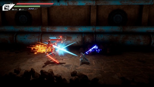 画像ギャラリー No.005のサムネイル画像 / ［TGS2022］プラットフォームACT「Blind Fate: Edo no Yami」のプレイレポートをお届け。盲目のサイバーサムライが未来の日本を救う