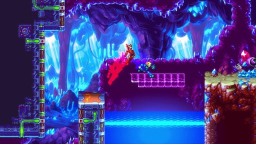 画像ギャラリー No.001のサムネイル画像 / 「ロックマンX」にインスパイアされた2Dアクション「30XX」,正式版をSteamで配信開始。数千年後の世界で遺されたもののために戦う