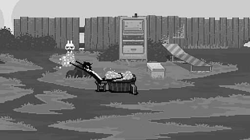 画像ギャラリー No.004のサムネイル画像 / 「Wolfstride」が12月7日にリリースへ。モノクロのドット絵やセル画アニメ風の戦闘シーンが気になるアクションRPG
