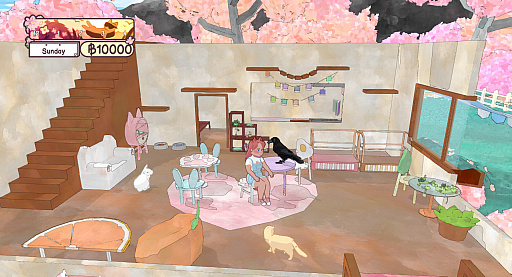 画像ギャラリー No.002のサムネイル画像 / ほんわか系シミュレーションRPG「Calico」がリリース。ロリータファンタジーの世界で魔法少女がネコカフェの再興を目指す