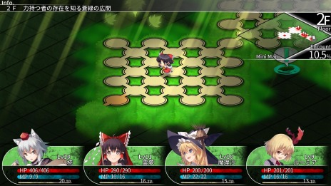 画像ギャラリー No.005のサムネイル画像 / PS4/Switch版「東方の迷宮 -幻想郷と天貫の大樹-」が本日リリース。東方Projectのキャラクターが50人以上登場するダンジョンRPG