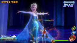 画像ギャラリー No.005のサムネイル画像 / 「KINGDOM HEARTS Melody of Memory」の基本操作や各モードの情報が公開。シオン，ロクサス，アクセルのパーティーが登場