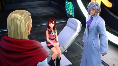 画像ギャラリー No.008のサムネイル画像 / 「KINGDOM HEARTS Melody of Memory」の基本操作や各モードの情報が公開。シオン，ロクサス，アクセルのパーティーが登場