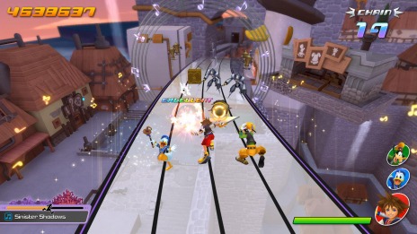 画像ギャラリー No.021のサムネイル画像 / 「KINGDOM HEARTS Melody of Memory」の基本操作や各モードの情報が公開。シオン，ロクサス，アクセルのパーティーが登場