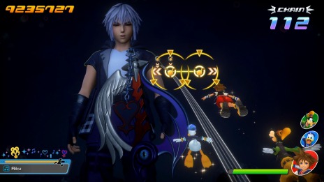 画像ギャラリー No.025のサムネイル画像 / 「KINGDOM HEARTS Melody of Memory」の基本操作や各モードの情報が公開。シオン，ロクサス，アクセルのパーティーが登場