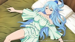 画像ギャラリー No.001のサムネイル画像 / 「この素晴らしい世界に祝福を！ 〜この欲望の衣装に寵愛を！〜」，肩出しワンピのアクア＆めぐみんほか7枚のイベントCGが公開