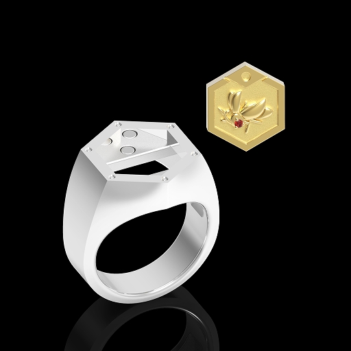 画像ギャラリー No.007のサムネイル画像 / 「メダロット」シリーズのジュエリー“メダルリング”が発売。受注受付中