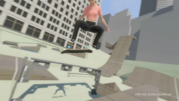 画像ギャラリー No.008のサムネイル画像 / 「skate.」クローズドテストのハイライト映像を公開。高層ビルの屋上からランニングプッシュ，自宅のベッドにも頭からダイブ
