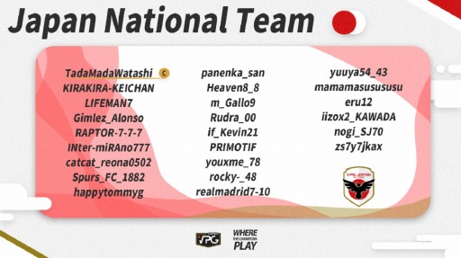 画像ギャラリー No.003のサムネイル画像 / 「FIFA21」のVPG AISAN CUPに向けて“VPG JAPAN”が日本代表チームを結成