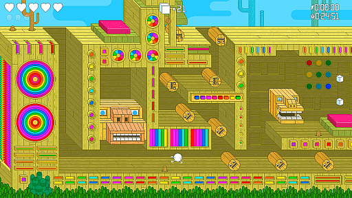 画像ギャラリー No.004のサムネイル画像 / 「Spinch」がSteamでリリース。サイケデリックな世界観が特徴の高難度横スクロールアクション