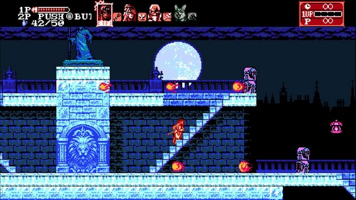 画像ギャラリー No.003のサムネイル画像 / 「Bloodstained: Curse of the Moon 2」アルファ版のインプレッション。正統派ACTの骨太なプレイ感と,個性豊かな仲間との役割分担が楽しい