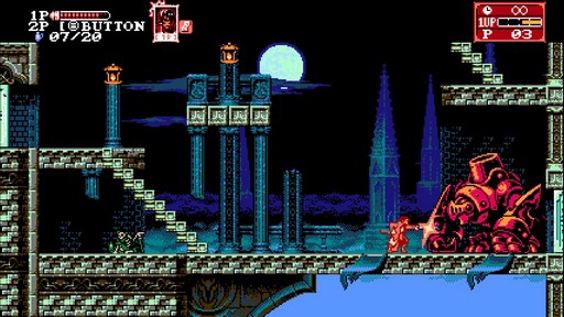 画像ギャラリー No.010のサムネイル画像 / 「Bloodstained: Curse of the Moon 2」アルファ版のインプレッション。正統派ACTの骨太なプレイ感と,個性豊かな仲間との役割分担が楽しい