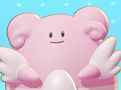 「Pokémon UNITE」のハピナスは，味方を支援することに長けたサポート型ポケモン。アタッカーを支えて勝利を掴もう