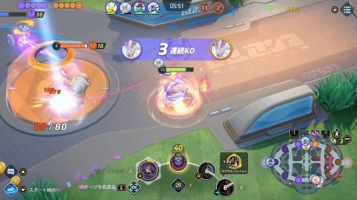 画像ギャラリー No.014のサムネイル画像 / 「Pokémon UNITE」のニンフィアは,序盤から積極的に戦えるアタック型ポケモン